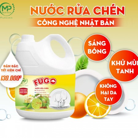 Nước rửa chén hương chanh FUGO (3.8kg)